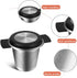 2pcs Tea Infuser for Loose Leaf Tea, Stainless Steel Tea Steeper with Heat Proof Handle, Extra Fine Mesh Tea Strainer, Gift for Tea Lovers (Black,...