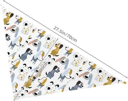 Dog Bibs Softy Kerchief for Dogs Cats,Washable Pet Bandanas for Small Large Puppies,Cute Dog Puppy Adjustable Triangle Neck Scarfs Birthday Gift...