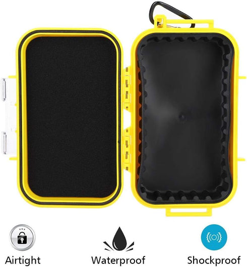 Plastic Waterproof Shockproof Box Outdoor Waterproof Airtight Survival Case Storage Case Floating Hard Shell Wet Dry Box Carry Box Container Marin...