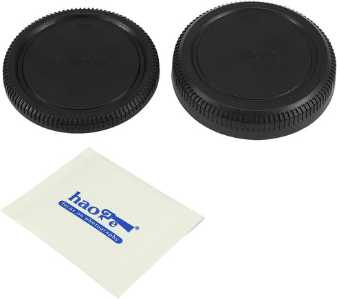 Haoge Camera Body Cap and Rear Lens Cap Cover Kit for Fujifilm G GF GFX Mount Camera Lens Such as GFX 50S 50R 100......