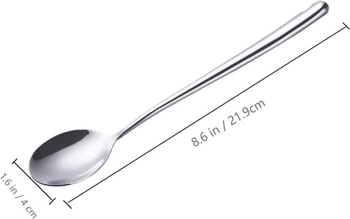 Stainless Steel Soup Spoons Long Handled Spoons Silver Pack of 5...