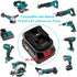 USB Battery Adapter for Makita 18V Lithium-ion LXT Cordless Tool, Convert for Bosch 18V Li-ion BAT609 BAT612 BAT618 Battery to Makita 18V Lithium ...