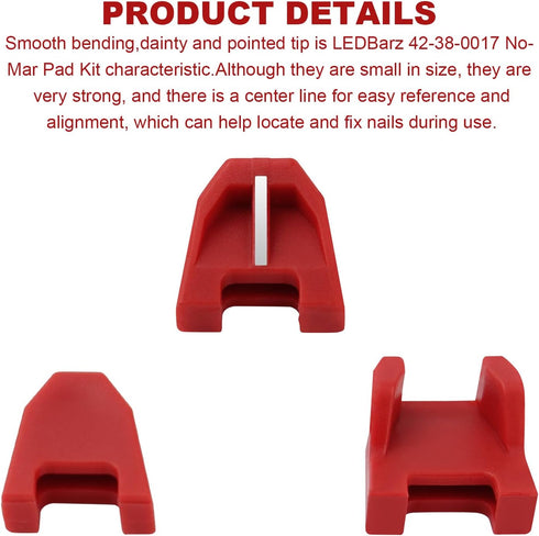 42-38-0017 No-Mar Pad Kit(Set of 15) for Nailer Tip Of Milwaukee M18 2746-00 Nose cushion no mar tip Nailer,Finish Nailer,Nail Gun....