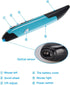lychee Wireless Optical Pocket Pen Mouse, 2.4GHZ USB Wireless Optical Pen Mouse 800/1200/1600 DPI Adjustable Handwriting Mini Mice for PC Laptop N...