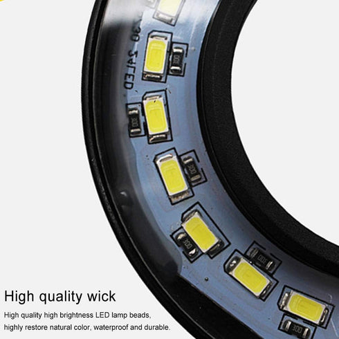 LED Aquarium Light 360 Degree Full Spectrum LED Light with Bamboo Board 10W Nano Fish Tank Light USB Powered Flat Nano Aquarium Light Bett a Fish ...