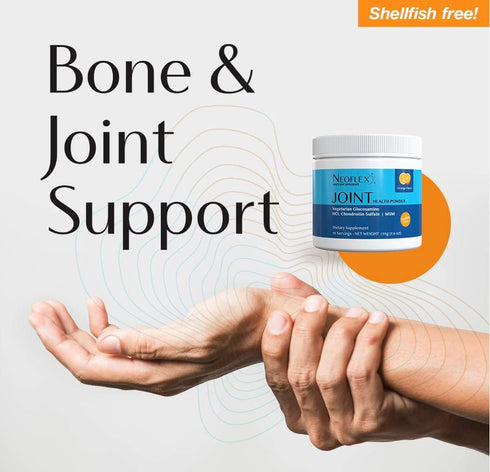 Bone & Joint Health Powder Supplement, MSM, Glucosamine, & Chondroitin Triple Strength Formula, 30 Scoops, Canister...