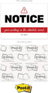 You Park Like an Idiot Sticky Note Pads / 4" x 3" Repositionable Funny Bad Parking Notifications/Two Unique Designs / 50 Sheets Per Pad Set of 6 /...