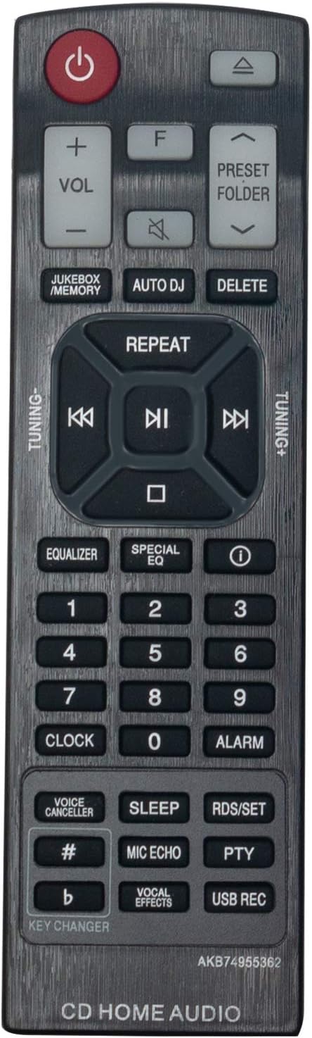 AKB74955362 Replacement Remote Control fit for LG CJ45 CJ65 CJS45F CJS45W CJS65F...