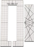 YICBOR 2pcs Linear Channel Quilting Rulers and Templates Set...