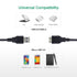 QCEs USB 3.0 Cable, USB 3.0 A Male to Micro B Cable 3.3FT Cord Compatible with WD My Passport and Elements Portable External Hard Drive, Toshiba, ...