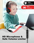 Kids Headphones with Microphone for School K15 Wired Headphones for Kids with Share Port 85dB/94dB Safe Volume Limit, Foldable Boys Girls Headphon...