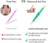 RovyFota Diamond Painting Pen, Handmade Resin Diamond Painting Pens with Glue Clay and Various Tips, More Comfortable and Faster, 5D Diamond Paint...