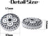 50pcs 10mm Alloy Antique Silver Spacer Bead Flower Bead Spacers European Spacers Jewelry Spacer Charms with A Box for Bracelet Necklace Jewelry Ma...