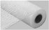 10 inch x 30 feet Deco Poly Mesh Ribbon - White with White Foil...