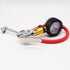 Tire Pressure Gauge with Inflator, 220 PSI Air Pressure Gauge for Tires, 2.5" Pressure Reader, Extended Straight-on Air Chuck Q-049...