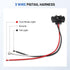 Oyviny 10PCS 3 Prong Pigtail Harness Connector, Right Angle 3 Wire Plug 20AWG for Truck Stop Turn Tail Brake Backup Trailer Light, Fit for Sealed ...