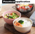 4 PCS 4.7inch Lightweight Wheat Straw Bowl, Unbreakable Cereal Pasta Bowls Microwave& Dishwasher Safe, Reusable Tableware Dinnerware Fruit Snack C...