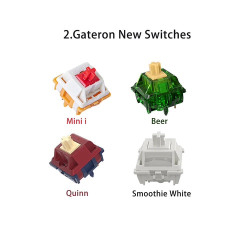 Gateron Series New and Classic Mechanical Keyboard Switches Pack 20pcs...
