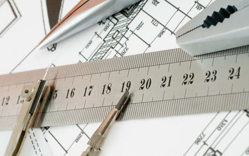 ZZTX Heavy Duty 100% Stainless Steel Ruler Set 12 Inch (30 CM) + 6 Inch (15 CM) Metal Rulers Kit - Perfect Straight Edge for Easy Measurements...