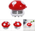 TOPINCN Mushroom Desktop Vacuum Cleaner, Mini Mushroom Shape Cute Desktop Keyboard Corner Dust Vacuum Cleaner Sweeper for Home School Office(Red)...