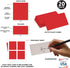 Andaz Press Table Tent Printable Place Cards, Red 20-Pack, Seat Placement Cards Blank Place Cards For Table Settings Name Cards for Bridal Wedding...