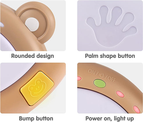 TUMAMA Baby Musical Electronic Toy with Lights & Sounds, Babies Light up Drum Toys for Early Hand Development, Gift for Infants, Toddlers, Boys, G...