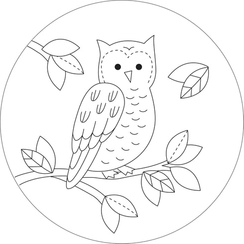Woodland Embroidery Pattern Transfers (set of 10 hoop designs!)...