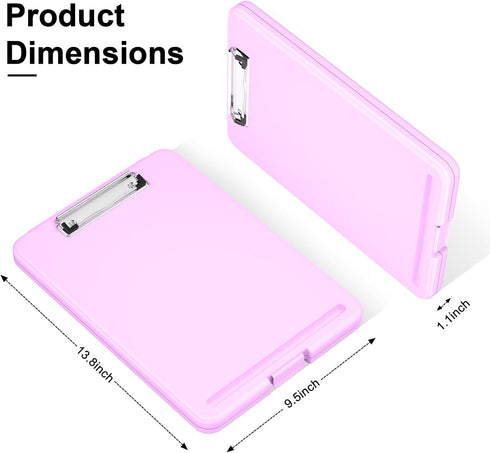 Hongri Clipboard with Storage, Open Nursing Clipboards Foldable Storage, Heavy Duty Clipboards Foldable, Office Supplies, School Supplies, Coaches...