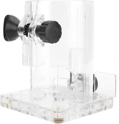 Woodworking Trimmer Router Transparent Plastic Base Power Tool Protective Accessory Base with Adjustment Knob(Thicker)...