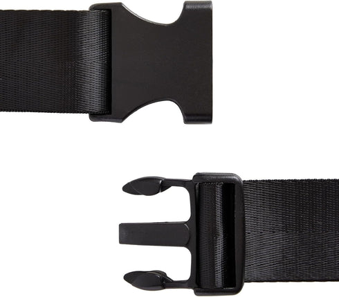 Zodaca Black Extra Large Fanny Pack Plus Size, Crossbody Bag with Adjustable Belt Straps Fits 34-60 Inch Waist (Expands to 5XL)...