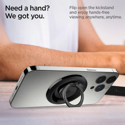 Spigen O-Mag Ring (Upgraded) (MagFit) Magnetic Phone Holder Grip (Popsocket) Designed for MagSafe Compatible with iPhone 15 Pro Max, 15 Pro, 15 Pl...