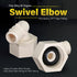 QQTM1212-5 Plastic Poly Alloy 90 Degree Swivel Elbow PEX x FPT Barb Pipe Fitting 1/2'' x 1/2'' White (5 Pack)...