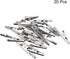 uxcell 20pcs 10A Heavy-Duty Alligator Clips,Battery Crocodile Electrical Test Clamps,Battery Charger Clamp,Silver Tone...