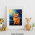Bestbuddy Pet 11X14 Unframed Starry Night Van Gogh Inspired Cute Exotic Shorthair Cat House Pet Friend Family Animal Clinic Oil Painting Art Print...