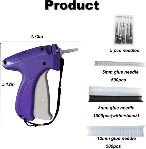 Quick Clothing Fixer,Quilt Tacking Gun, Mini Stitchy Gun,Mini Stitch Hemming Gun for Clothes,Instant Button Garment Connector?Purple?......