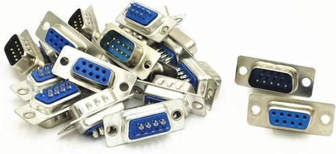 XJSXZC Computer DB Male Female Solder Type Adapter D-SUB Connector 10 Pairs (DB9)...