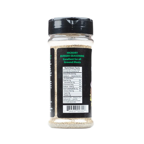 Hi Mountain | Gourmet Burger Seasoning | HICKORY BLEND | Rich, Natural Flavor of Smoked Hickory Enhanced with Salt & Garlic | Ideal Hamburger Seas...