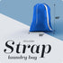 Handy Laundry Shoulder Strap Bag - Drawstring Locking Closure, Durable Nylon Material, Large Capacity, Heavy Duty Stitching, Perfect for Laundroma...