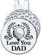HafhueLove You Dad Golf Ball Marker with Magnetic Hat Clip, Funny Golf Accessories and Golf Gifts for Men Women Husband Wife, Birthday for Golfer ...