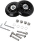 70mm x 24mm 2 Pcs Luggage Suitcase Replacement Wheels, Rubber Swivel Caster Wheels Bearings Repair Kits...