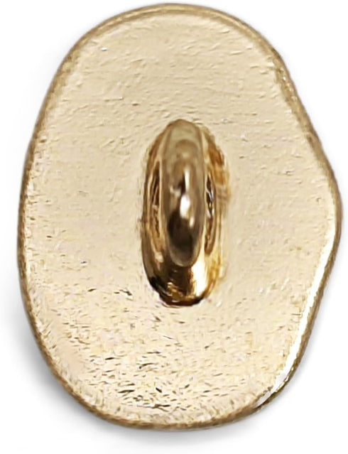 Purple Small Gravel Shape Enamel Layer Metal Base Sewing Shank Buttons 20 Pcs - 11.5mm, 15/32"...