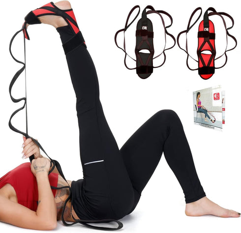 Foot and Calf Fascia Stretcher for Plantar Fasciitis, Physiotherapy Stretching Strap, Yoga Stretch Strap Improves Strength and Relief to Heel Spur...