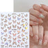 Butterfly Nail Art Stickers Nail Decals 8 Sheets 3D Self-Adhesive Laser Butterfly Design Nail Decals Holiday Nail Art Decorations Butterfly Manicu...
