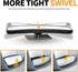 2 PCS Car Rear View Blind Spot Mirror, 3.7 x 1.4 Inches HD Rectangle Glass Adjustable Convex Wide Angle Rearview Mirror, Universal for Most Cars, ...