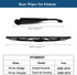 Rear Windshield Wiper Arm with Wiper Blade for Dodge Grand Caravan 2008-2010 Chrysler Town & Country 2008-2010 Rear Windshield Back Wiper Arm Blad...