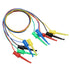 Sumnacon 5 Pcs Multimeter Electrical Test Dual Lead Test Hook Clips - 5 Colors Silicone to Flexible Test Cables for Electronic, Component, Testing...