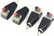Poyiccot Speaker Wire to RCA Adapter Converter, RCA to Speaker Wire Adapter Subwoofer Phono Male to AV 2 Screw Terminal Video Audio Spring Press T...