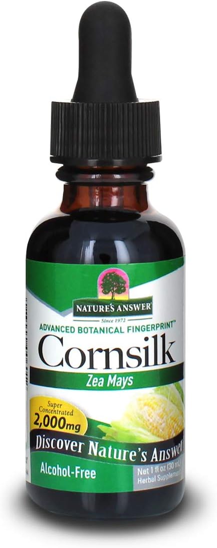 Nature's Answer Alcohol-Free Cornsilk 2000mg 1oz Extract | Urinary Tract Support | Natural Diuretic | Gluten-Free, Non-GMO, Vegan | Single Count...