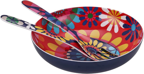 French Bull Salad Server 2 Piece Set - Melamine Dinnerware - 13" - Outdoor, Party, Utensils - Festival...