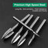 Wood Carving Drill Bits Set for Dremel Rotary Tool 5Pcs Engraving Drill Accessories Bit Wood Crafts Grinding Woodworking Tool with 1/8” Shank for ...